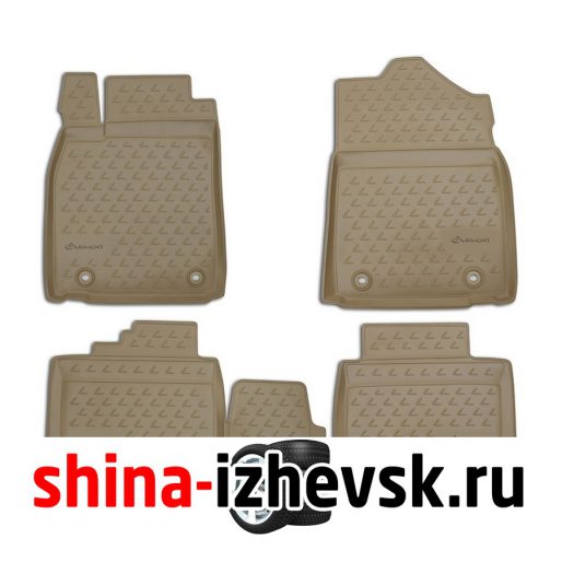 Коврик Autofamily коврики в салон для LEXUS ES 250/350, 300h, 2012-  4 шт. , бежевый) в Ижевске